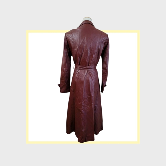 Wilsons Leather Brown Long Jacket - Picture 4 of 5